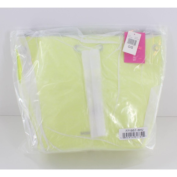 Sassy Jones Emma Saffiano Yellow Faux Leather Bucket Bag #SJ66 - Picture 4 of 6